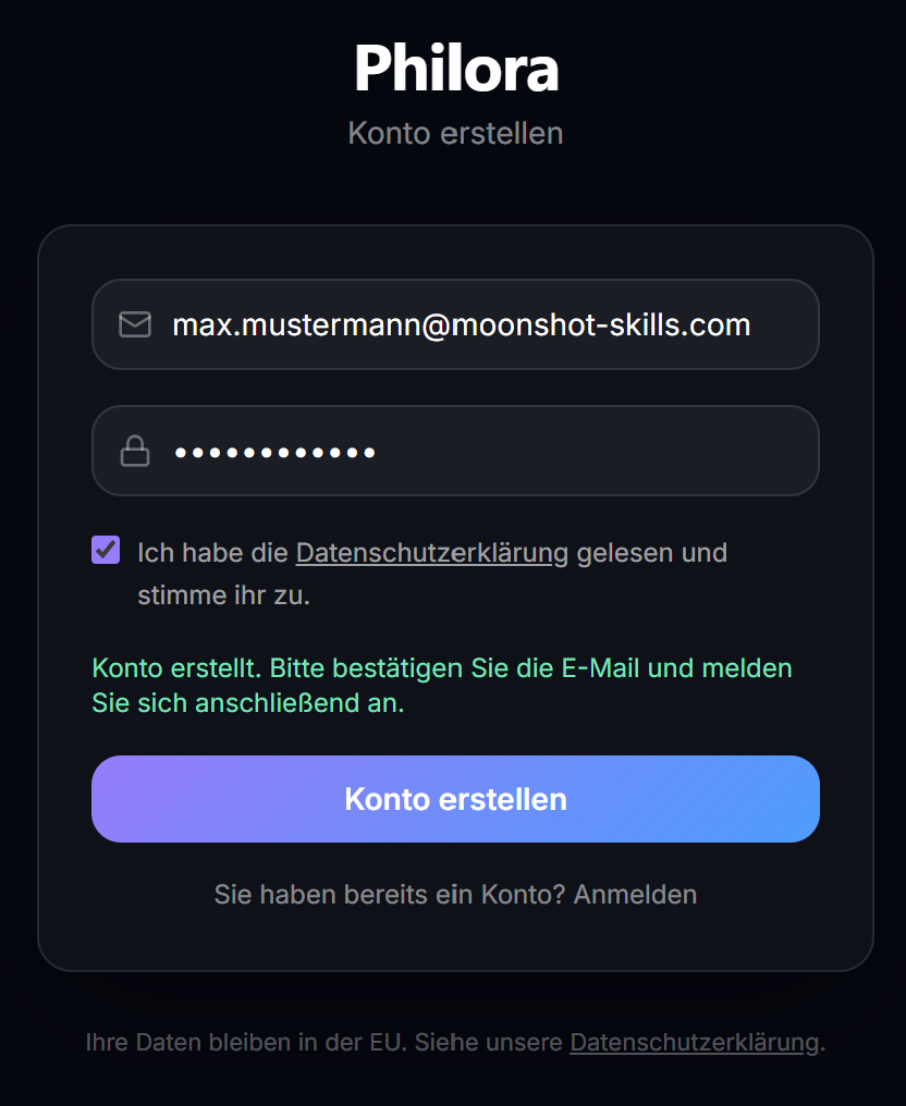 Registrierung